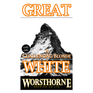 worsthorne great white label Worsthorne brewery great white